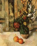 Paul Cezanne Vase a fleurs et pommes France oil painting artist